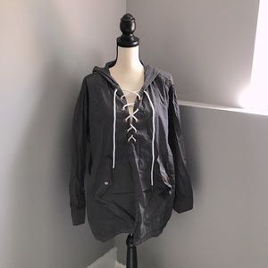 Free People lace Up Jacket